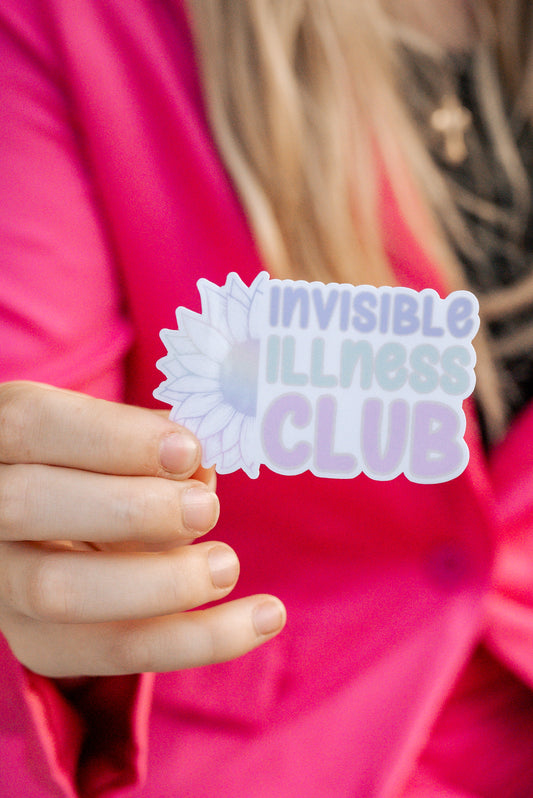 Invisible Illness Club Sunflower Sticker