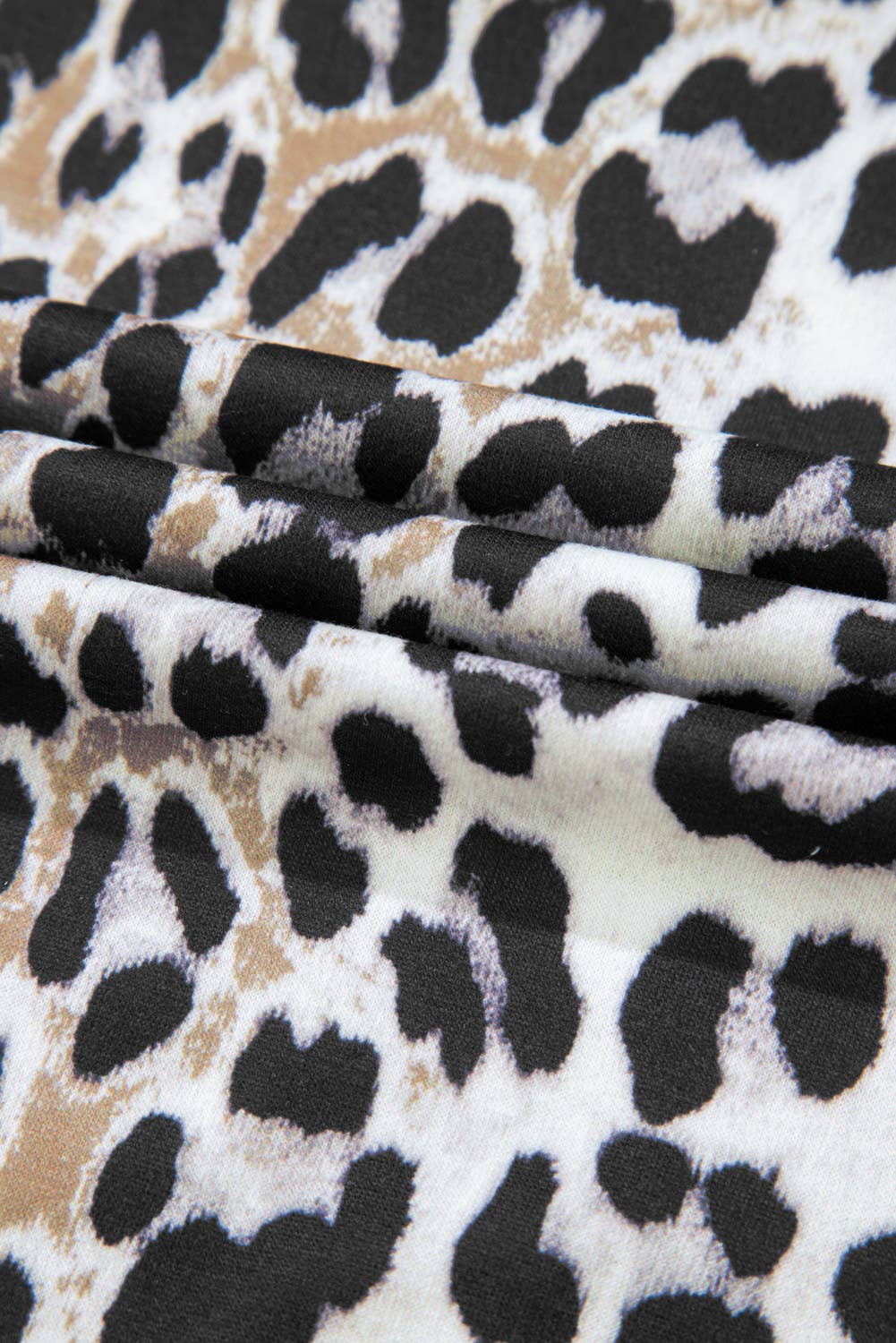 Plus Size Leopard Short Sleeve Summer Top